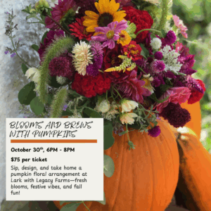 Blooms 'n Brews with Pumpkins