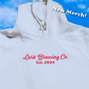 Lark Brewing Co. White Hoodie