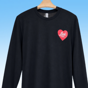 Long Sleeve Black Tee Virginia is for Larks